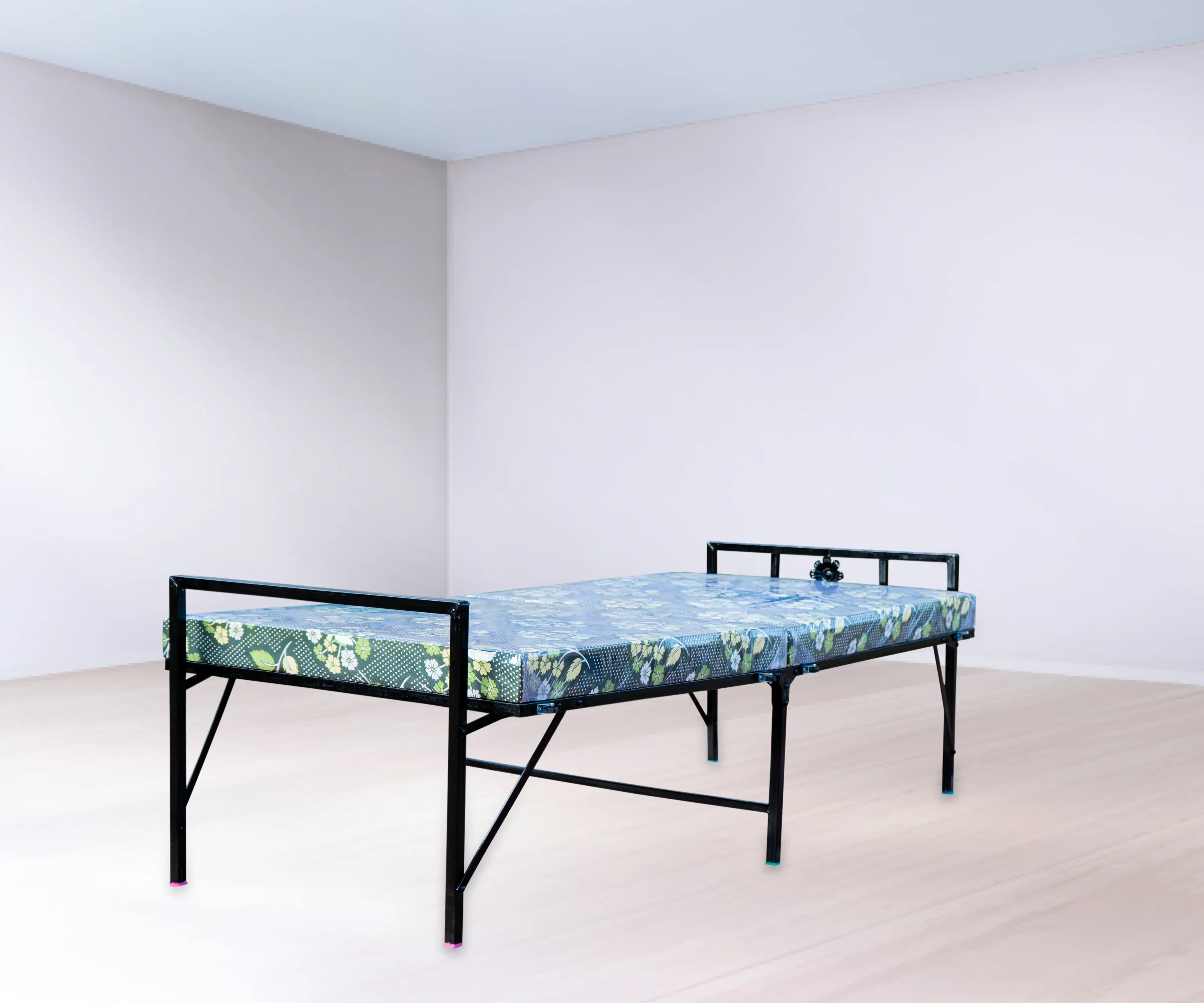 FourKay Single Folding Bed with LD Foam Mattress – 72×36 Inch